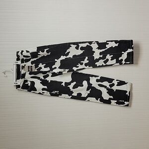 Pitaya, women's high waist cow print denim sz small, new with tags